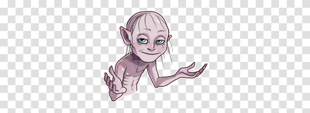 Gollum Know Who Gollum, Cupid, Person, Human, Book Transparent Png