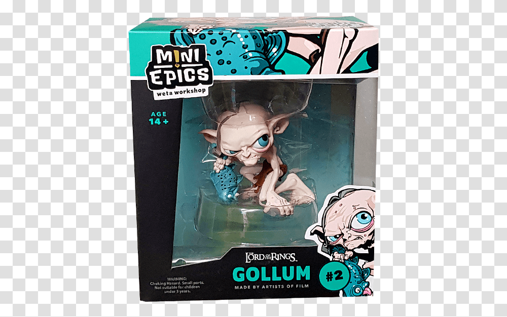 Gollum Mini Epics Vinyl Figure Action Figure, Poster, Advertisement, Comics, Book Transparent Png