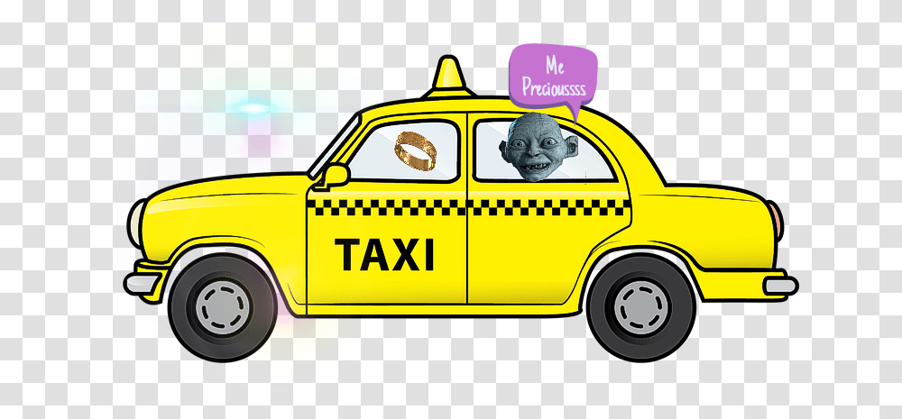 Gollum Taxi New York Taxi Clipart, Car, Vehicle, Transportation, Automobile Transparent Png