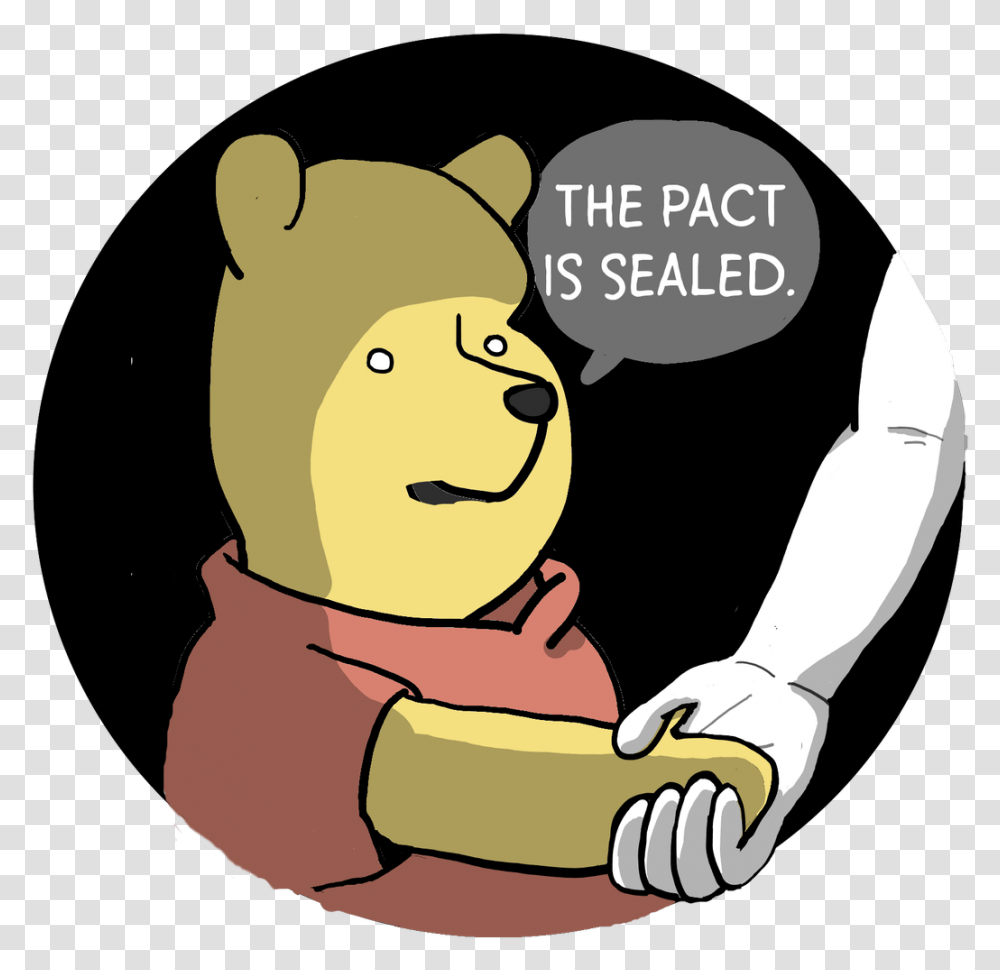 Gone Into Rapture On Twitter Winnie The Pooh The Pact Is Sealed, Hand, Arm, Finger Transparent Png
