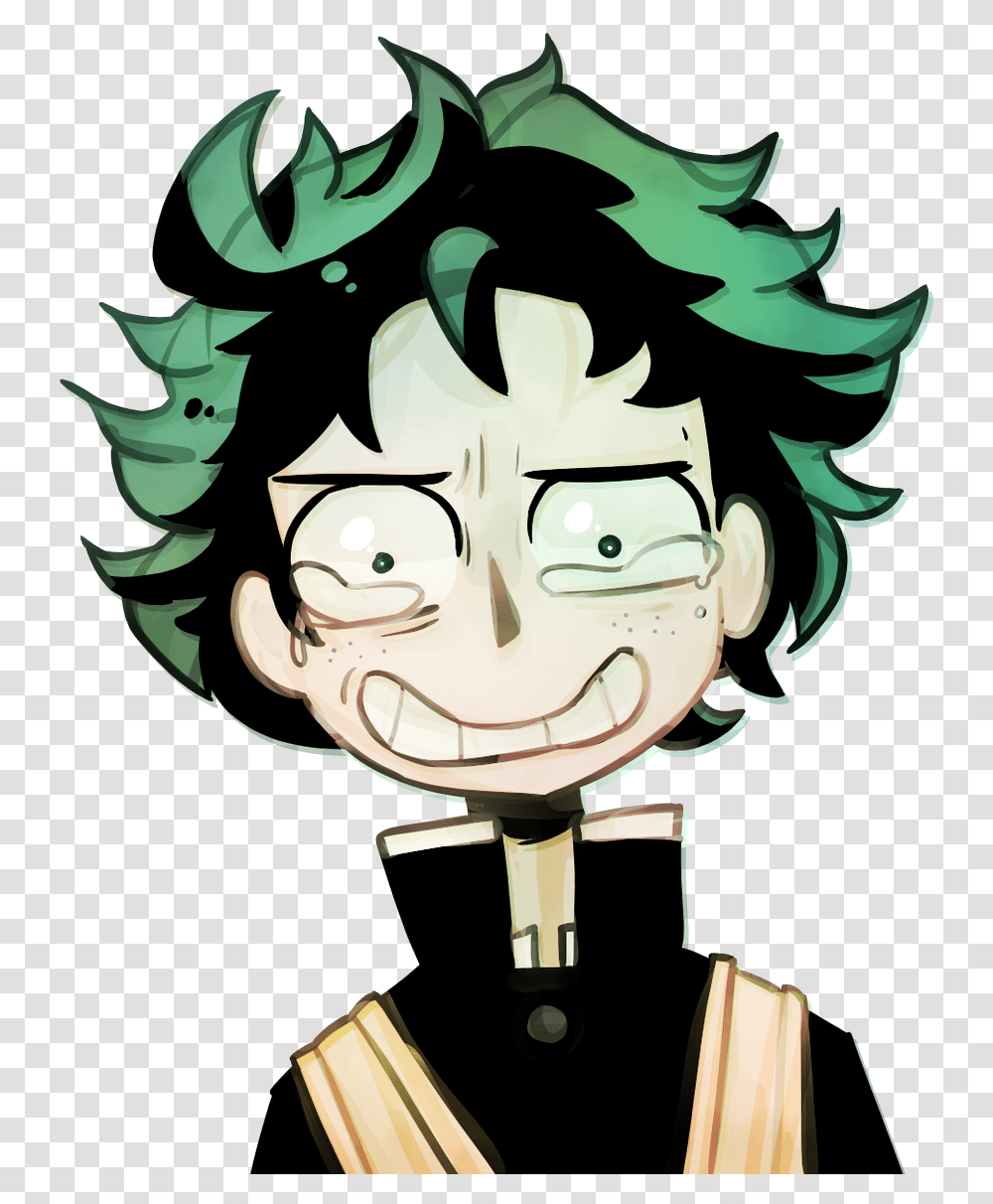 Gone To Huitreshuitres Crying Deku No Background, Art, Graphics, Face, Drawing Transparent Png