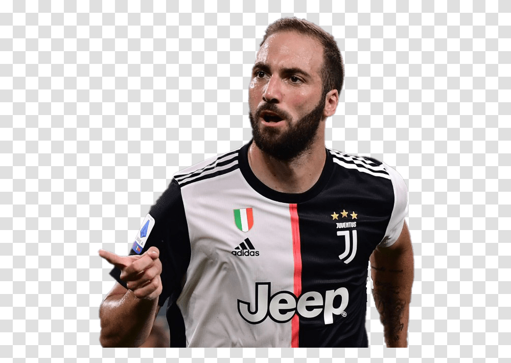 Gonzalo Higuain Pic Juventus Vs Napoli, Face, Person, Beard Transparent Png