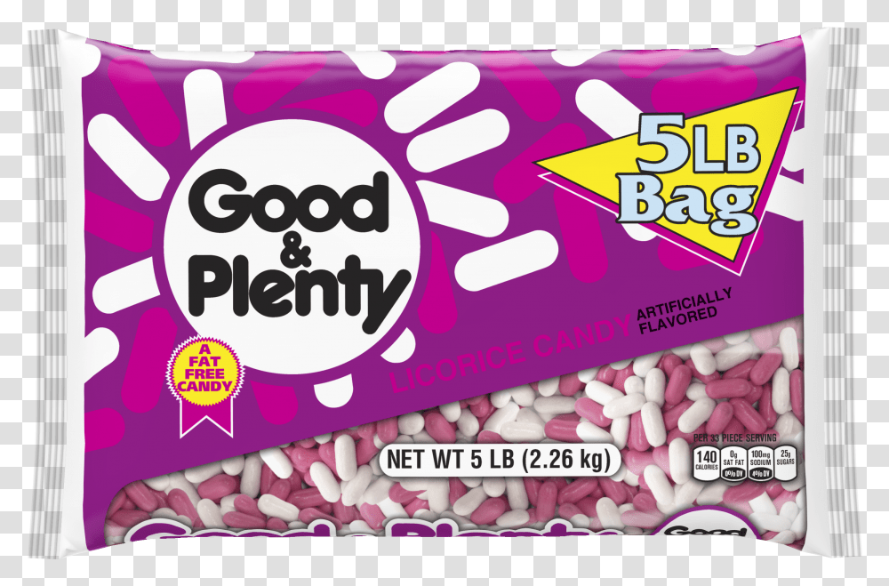 Good And Plenty Candy, Gum, Label, Food Transparent Png