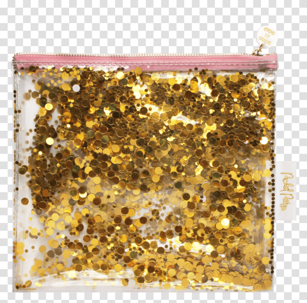 Good As Gold Everything Party Pouch Gold Confetti Confetti Bag Gold, Honey Bee, Insect, Invertebrate, Animal Transparent Png