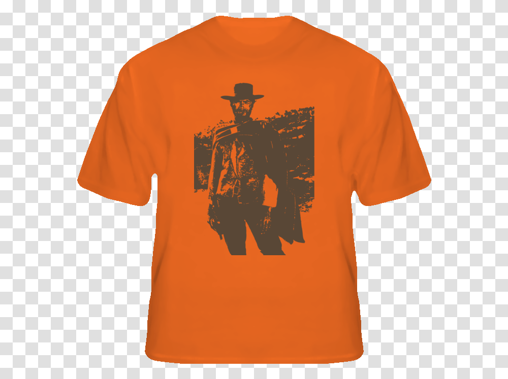 Good Bad Ugly Blondie Clint Eastwood Western Movie Fistful Of Dollars Clint Eastwood, Apparel, T-Shirt, Person Transparent Png