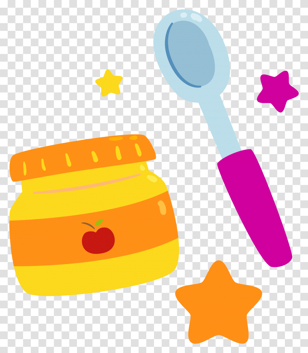 Good Clip Arts For Baby Food Background, Cutlery, Jar, Spoon, Bowl Transparent Png