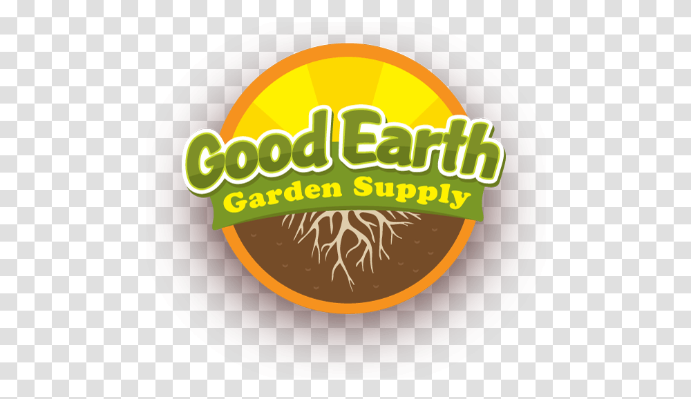 Good Earth Garden Supply Label, Plant, Vegetation, Sticker Transparent Png