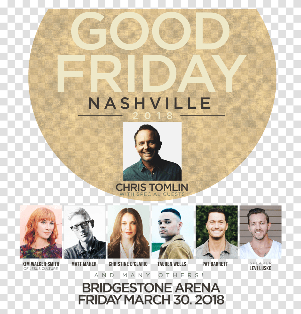 Good Friday Nashville 2018 Chris Tomlin Family 2018, Person, Human, Poster, Advertisement Transparent Png