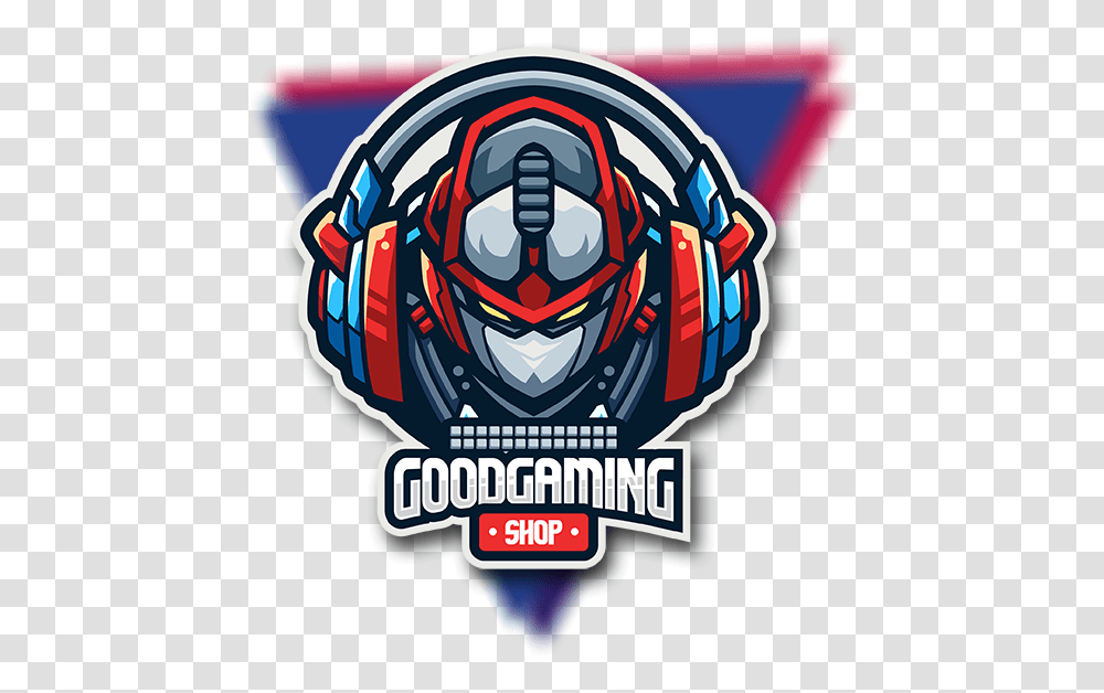 Good Gaming Shop - One Stop Store Good Gaming Shop Logo, Helmet, Graphics, Art, Label Transparent Png