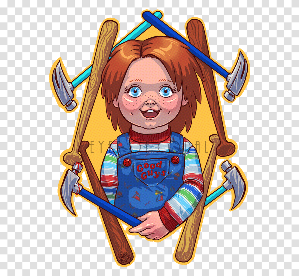 Good Guy Hammeravailable In My Store Eyesofcoral Chucky, Person, Leisure Activities, Pirate Transparent Png