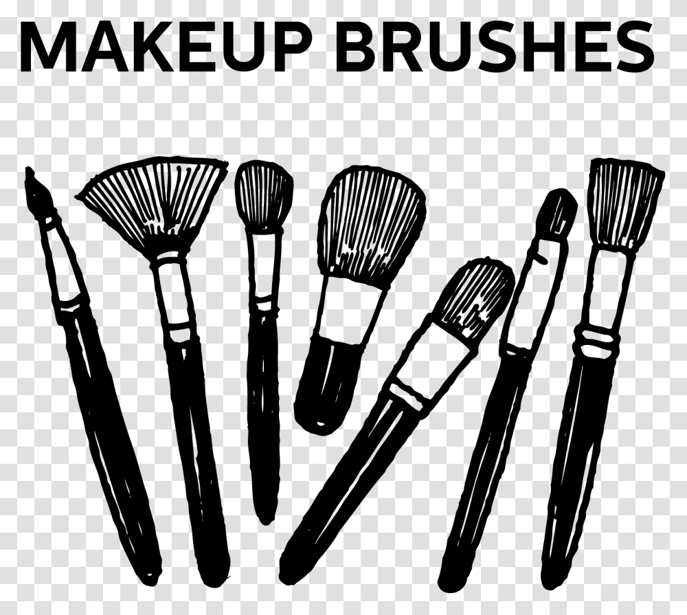 Good Makeup Brushes Vs Bad Makeup Brushes Make Up Brush Free Vector, Gray, World Of Warcraft Transparent Png