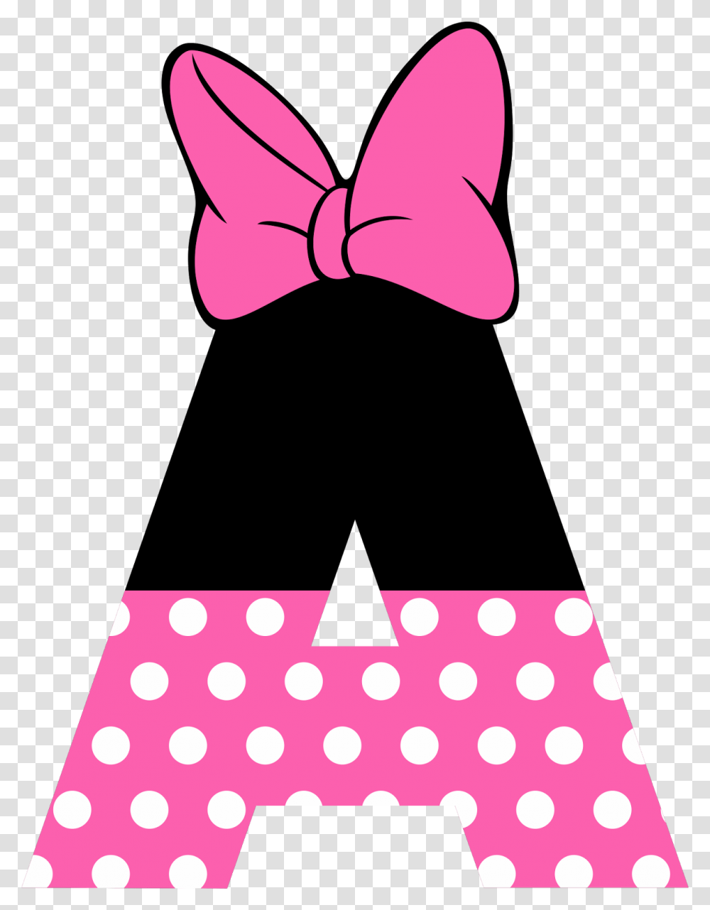 Good Minnie Mouse Clipart Lipstick Free Clipart On Minnie Mouse Letter, Texture, Apparel, Tie Transparent Png