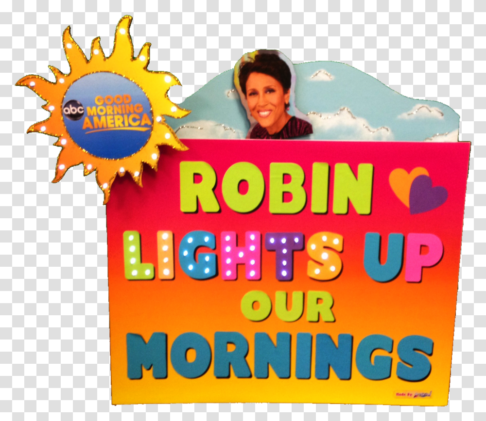 Good Morning America Logo, Advertisement, Poster, Person, Flyer Transparent Png