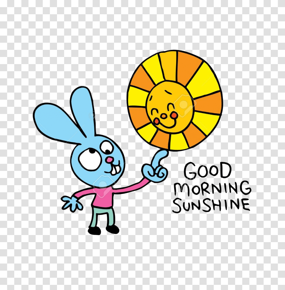 Good Morning Clipart Sunshine Smile Free On Cartoon, Poster, Face, Doodle, Drawing Transparent Png