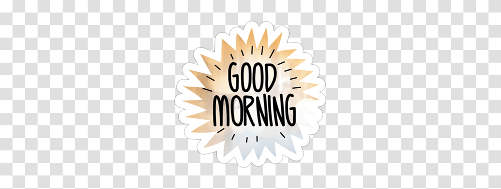 Good Morning Free Download, Label, Plant, Outdoors Transparent Png