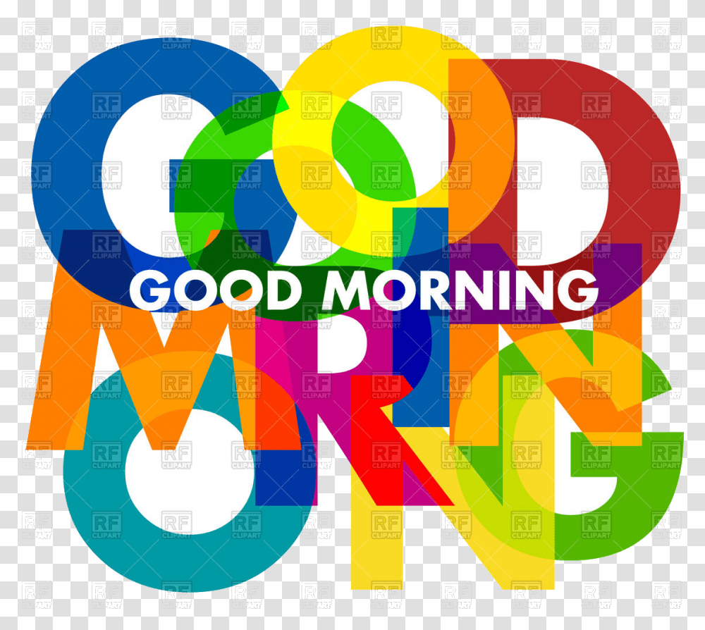 Good Morning Inscription Vector Image Illustration Good Morning Graphics Art, Number, Flyer Transparent Png