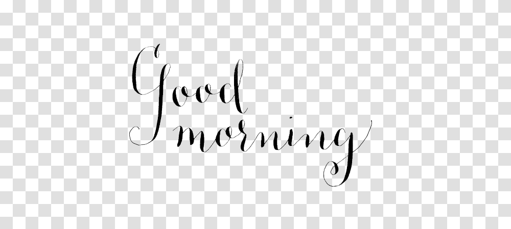Good Morning, Handwriting, Calligraphy, Letter Transparent Png