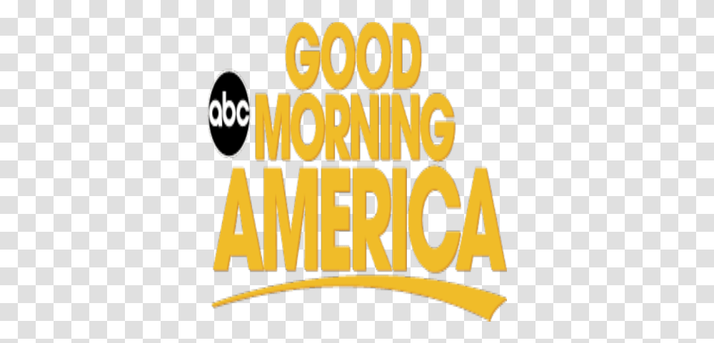 Good Morningamericalogo Roblox Good Morning America Logo, Text, Alphabet, Label, Crowd Transparent Png