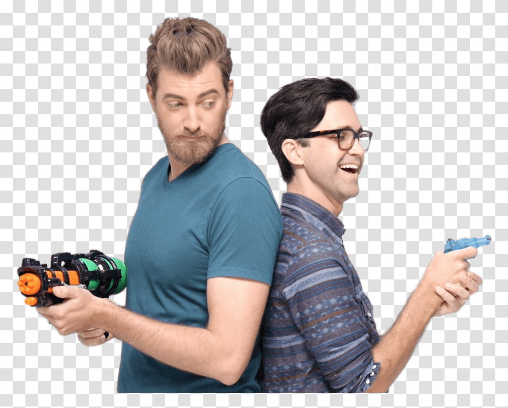 Good Mythical Morning Water Fight Clip Arts Rhett And Link, Person, Human, Camera, Electronics Transparent Png