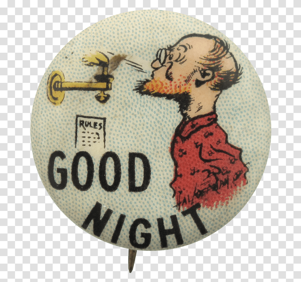 Good Night Advertising Button Museum Label, Logo, Trademark, Badge Transparent Png