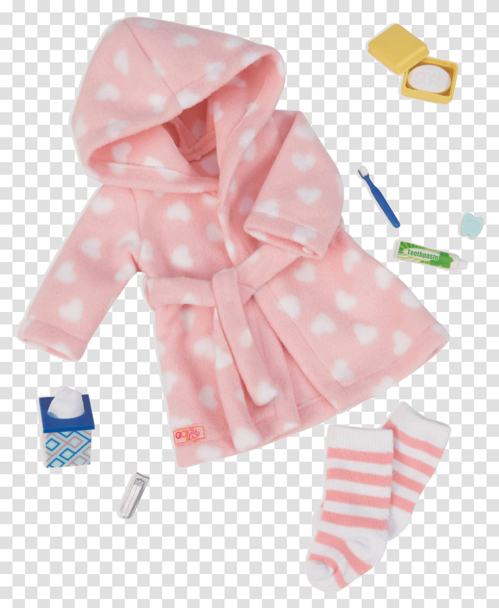 Good Night Sleep Tight Robe Outfit For 18 Inch Dolls Og Dolls Clothes, Apparel, Towel, Bath Towel Transparent Png