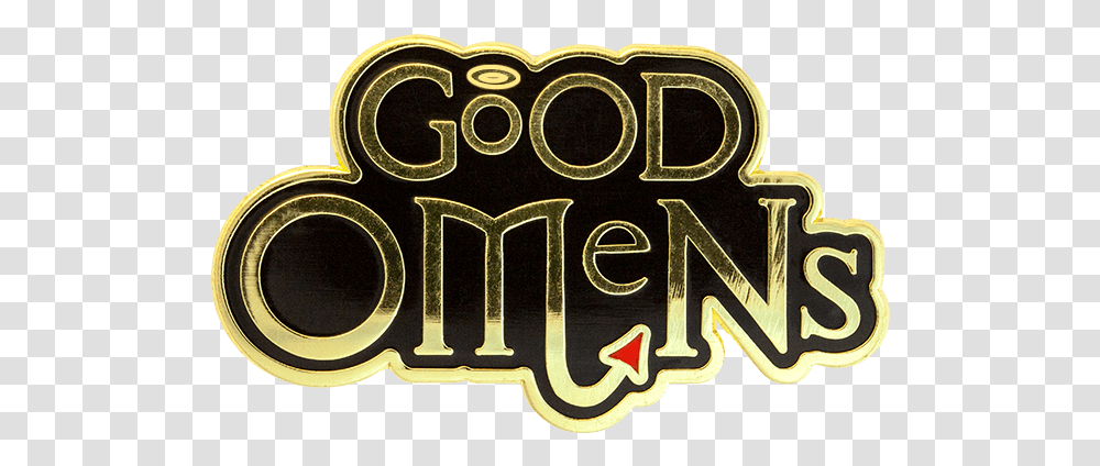 Good Omens Badge, Label, Alphabet, Word Transparent Png
