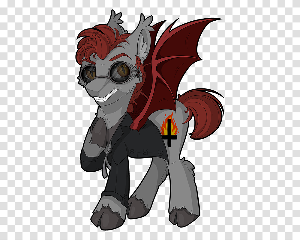 Good Omens Mlp Crossover Mlp Good Omens, Dragon, Sunglasses, Accessories, Accessory Transparent Png