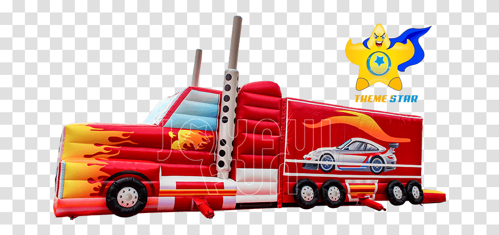 Good Quality Optimus Prime Red Big Inflatable Truck Obstacle Model Car, Vehicle, Transportation, Automobile, Fire Truck Transparent Png