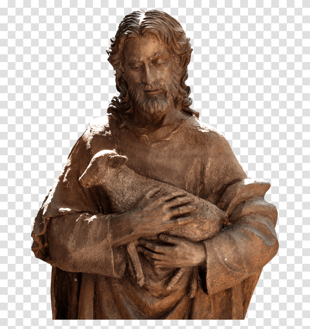 Good Shepherd, Sculpture, Statue, Person Transparent Png