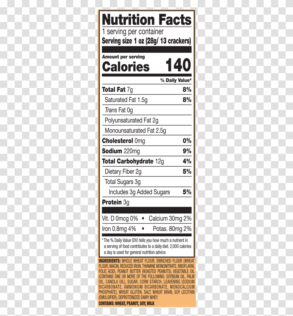Good Thins Nutrition Label, Word, Number Transparent Png