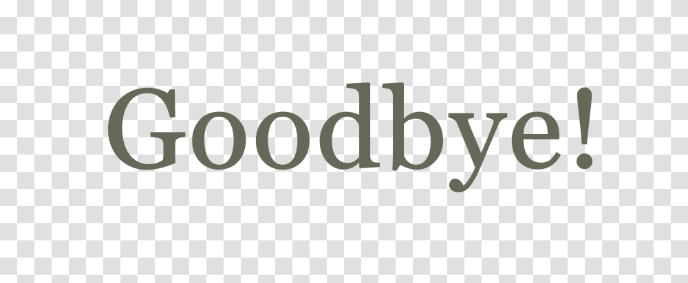 Goodbye, Label, Word, Alphabet Transparent Png