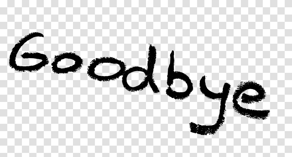 Goodbye, Label, Handwriting, Calligraphy Transparent Png