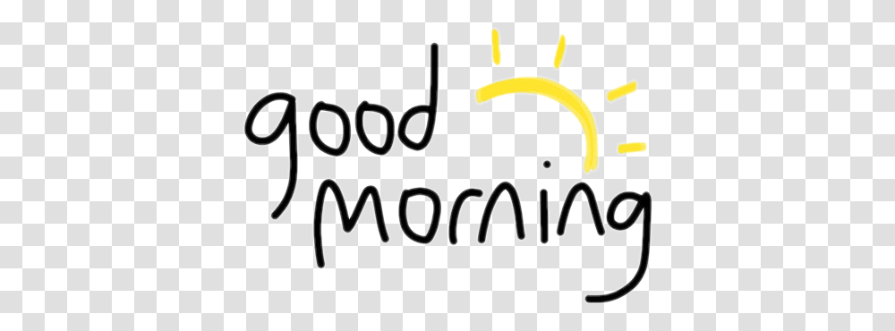 Goodmorning Morning Sun, Label, Alphabet, Handwriting Transparent Png
