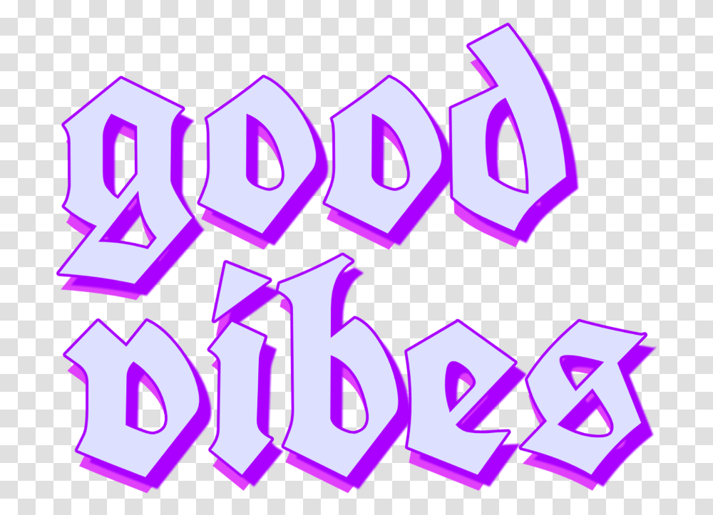 Goodvibes Good Vibes Aesthetic Grunge Text Violet, Alphabet, Number, Letter Transparent Png