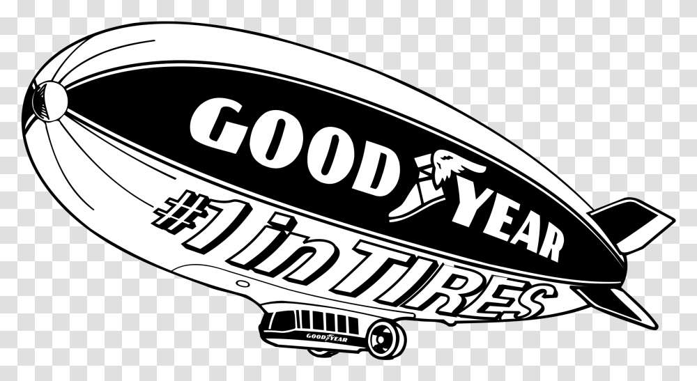 Goodyear Blimp Coloring Pages, Logo, Trademark, Vehicle Transparent Png