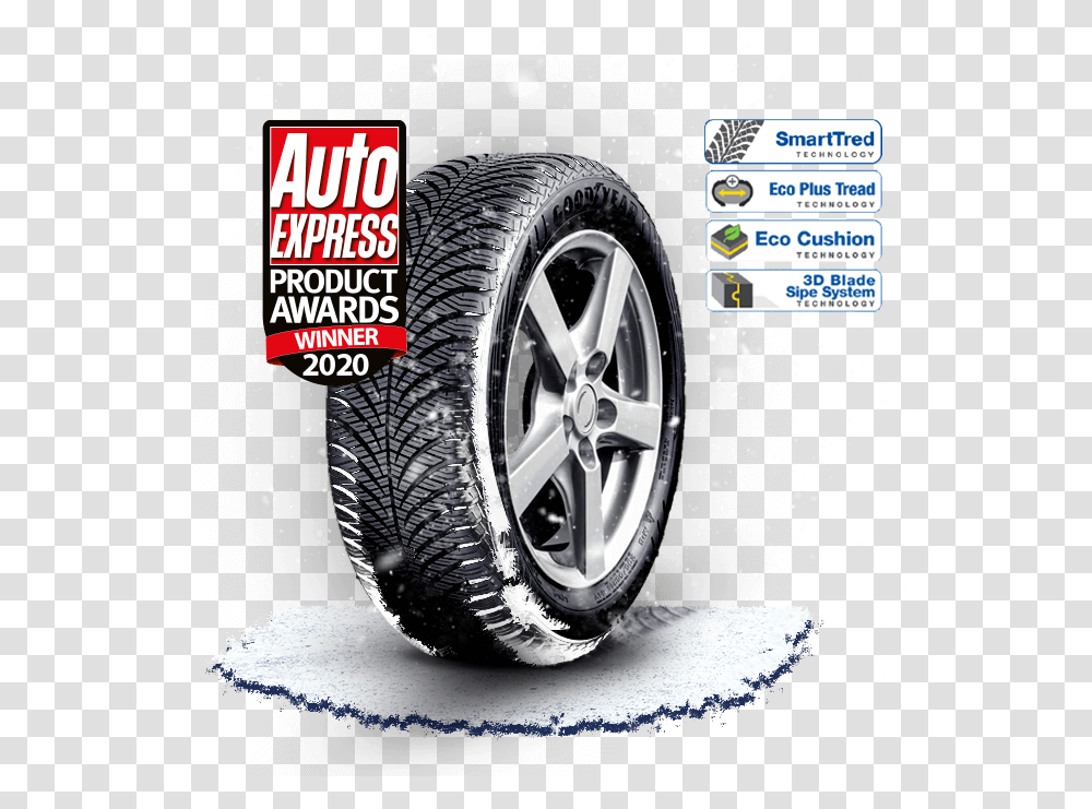 Goodyear Tyres Car 4x4 & Van Tyres All Season Summer Auto Express, Tire, Wheel, Machine, Car Wheel Transparent Png