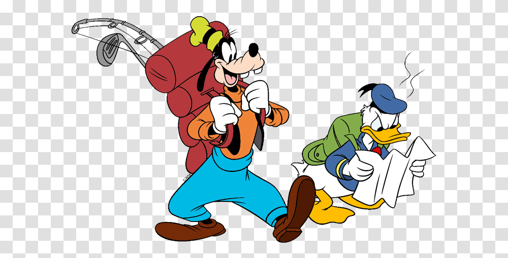 Goofy And Donald Duck Camping, Person, Sport, People, Judo Transparent Png