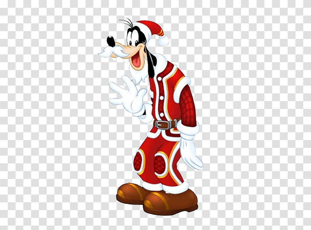 Goofy As Santa Goofy Disney Christmas Disney, Mascot, Person, Human, Performer Transparent Png