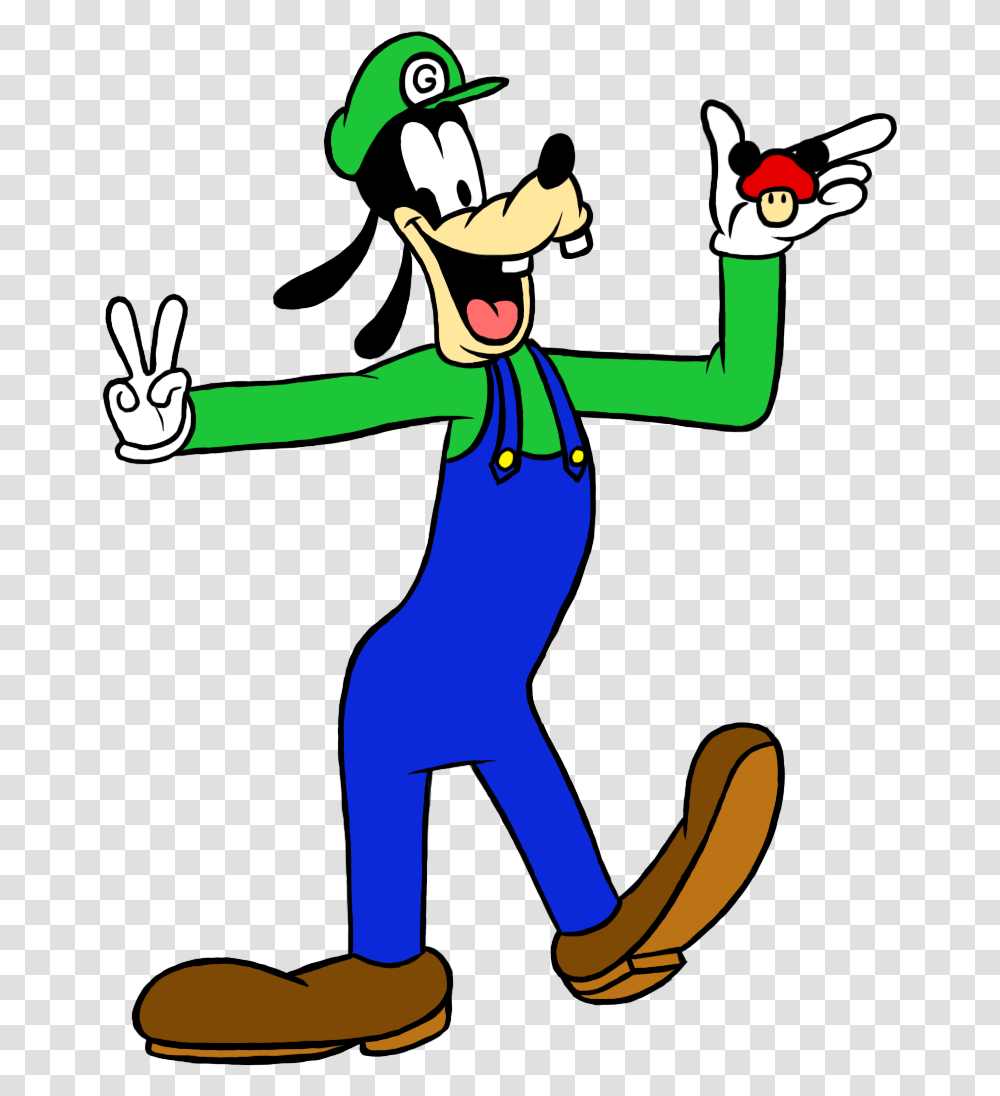 Goofy Clipart For Download Free Donald Duck And Luigi, Person, Human, Elf, Performer Transparent Png