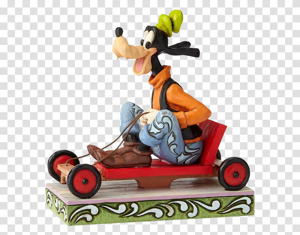 Goofy Free Download Jim Shore, Kart, Vehicle, Transportation, Figurine Transparent Png