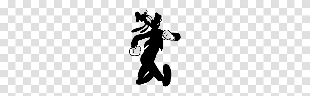 Goofy Silhouette Silhouette Of Goofy, Stencil, Person, Human Transparent Png