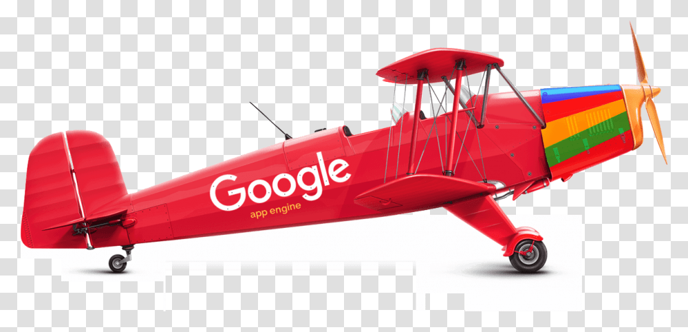 Google App Engine Services Google Logo, Biplane, Airplane, Aircraft, Vehicle Transparent Png