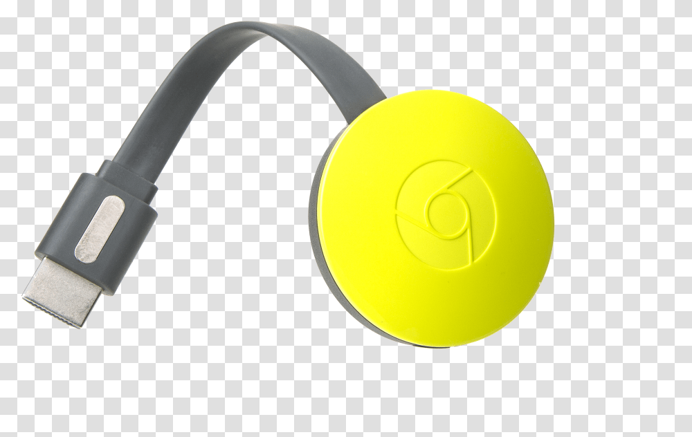 Google Chromecast 2nd Gen Streaming Media Device Chromecast, Tennis Ball, Sport, Sports, Gold Transparent Png