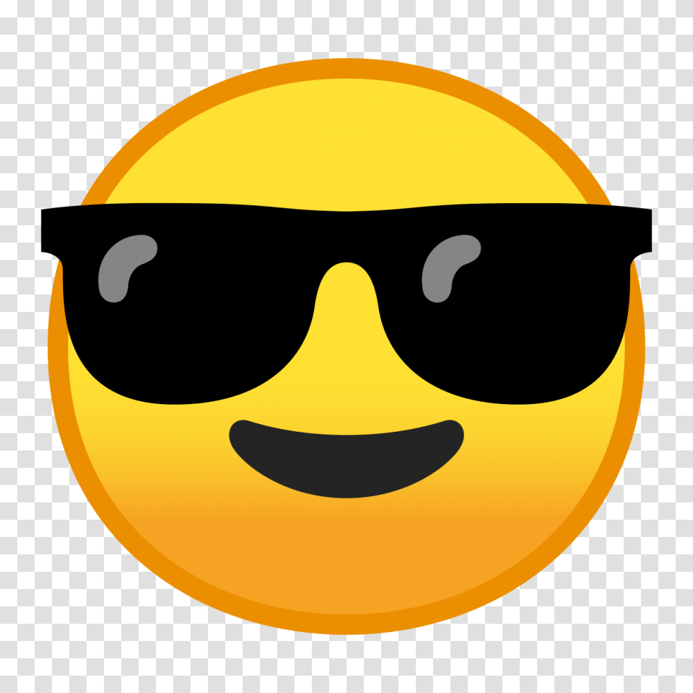 Google Clipart Smiley Face Sunglasses Emoji Clipart, Label, Text, Helmet, Clothing Transparent Png