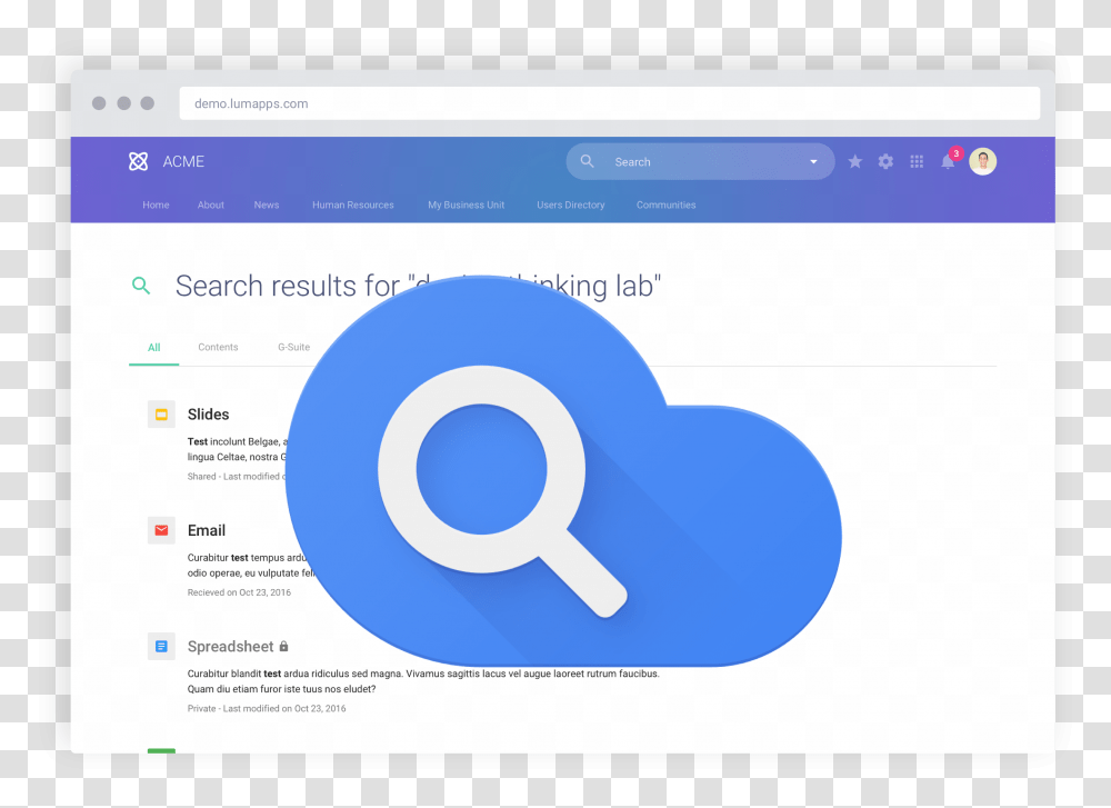 Google Cloud Search In Lumapps Illustration, File, Security, Webpage Transparent Png