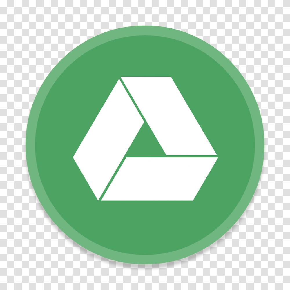 Google Drive 2 Icon Icon, Recycling Symbol, Triangle, Text, Logo Transparent Png