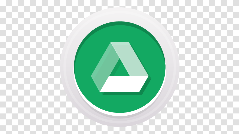 Google Drive Free Icon Of Round High Quality Social Media Vertical, Recycling Symbol, Tape, Logo, Trademark Transparent Png