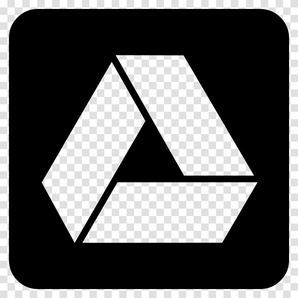 Google Drive Icon Free Download, Recycling Symbol, Triangle Transparent Png