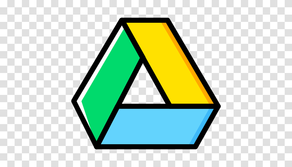 Google Drive Social Media Icon, Triangle, Recycling Symbol Transparent Png