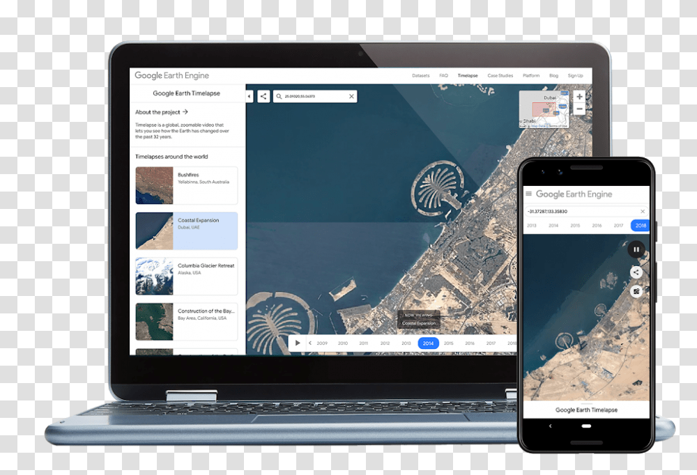 Google Earths New Time Travel Feature Laptop Con Google Earth, Computer, Electronics, Mobile Phone, Cell Phone Transparent Png